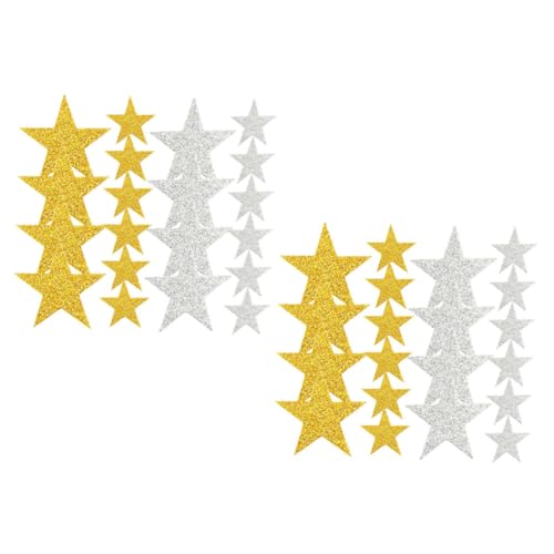 MOLUCKFU 300 Stück Glitzer Aufkleber Selbstklebende Sternform Sticker für DIY Bastelarbeiten Deko Aufkleber für Partys und Kreative Projekte MOLUCKFU 300 Stück Glitzer Aufkleber Selbstklebende Sternform Sticker für DIY Bastelarbeiten Deko Aufkleber für Partys und Kreative Projekte von MOLUCKFU