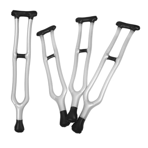 MOLUCKFU 4 Stück Aufblasbare Krücken, Gefälschter Gehstock, Kostüm Requisite Für Alte Männer, Gehstock, Ballon, Aufblasbarer Weihnachtsstock, 100. Schultag, Kostüm, Krückenspielzeug, Über MOLUCKFU 4 Stück Aufblasbare Krücken, Gefälschter Gehstock, Kostüm Requisite Für Alte Männer, Gehstock, Ballon, Aufblasbarer Weihnachtsstock, 100. Schultag, Kostüm, Krückenspielzeug, Über von MOLUCKFU