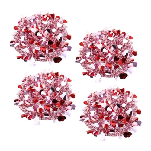 MOLUCKFU 4 Stück Love Ruffled Tops Dekorative Streifen Girlande Dekoration Hängende Dekore Valentinstag Lametta Girlande Festival Themen Ornamente Valentinstag Zubehör Valentinstag MOLUCKFU 4 Stück Love Ruffled Tops Dekorative Streifen Girlande Dekoration Hängende Dekore Valentinstag Lametta Girlande Festival Themen Ornamente Valentinstag Zubehör Valentinstag von MOLUCKFU