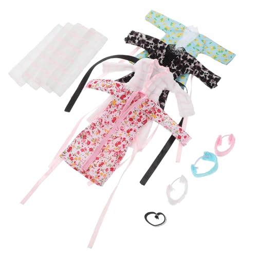 MOLUCKFU 4sätze Puppen-nachtwäsche Puppenpyjamas Bademäntel Mit Badetuch Und Stirnband-Set Mini-Kleidungs-zubehör Für Puppen MOLUCKFU 4sätze Puppen-nachtwäsche Puppenpyjamas Bademäntel Mit Badetuch Und Stirnband-Set Mini-Kleidungs-zubehör Für Puppen von MOLUCKFU