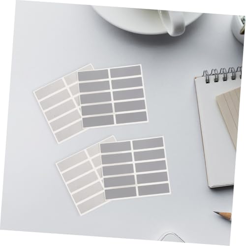MOLUCKFU 5 Sätze DIY Scratch Off Sticker Labels mit Silberbeschichtung Selbstklebend für Individuelle Rubbelkarten Überraschungscode Vielseitig Einsetzbar Geschenk für Freunde und Familie von MOLUCKFU