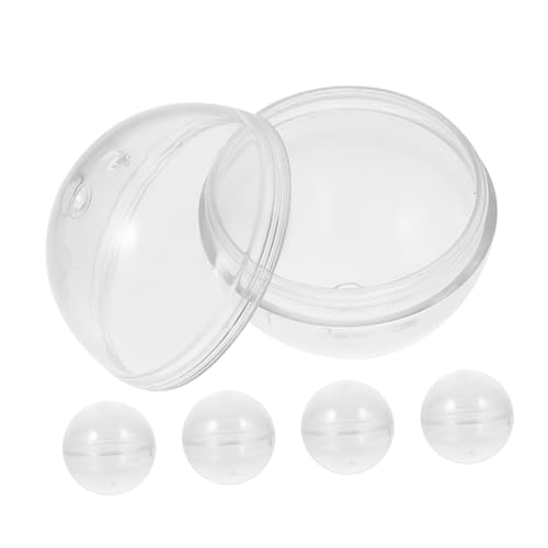 MOLUCKFU 5 Stück Gacha Muscheln, Befüllbare Leere Bälle, Verkaufsautomaten, Durchsichtige Bälle, Kleine Runde Kapseln Für Verkaufsautomaten, Runde Bälle, Osterkörbchen, Geschenkfüller, MOLUCKFU 5 Stück Gacha Muscheln, Befüllbare Leere Bälle, Verkaufsautomaten, Durchsichtige Bälle, Kleine Runde Kapseln Für Verkaufsautomaten, Runde Bälle, Osterkörbchen, Geschenkfüller, von MOLUCKFU