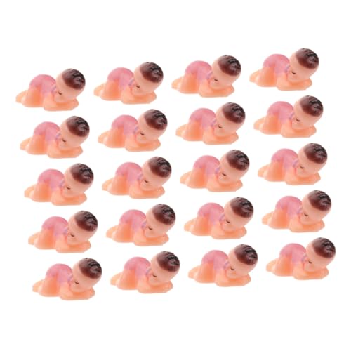 MOLUCKFU 50 Stück Schlafende Baby Ornamente, Kunst Cartoon Figur, Heimdekoration, Schreibtisch Dekoration, Puppe, Schreibtisch Ornament, Cartoon Ornament, Mini Figuren, Feen Ornament, Baby von MOLUCKFU