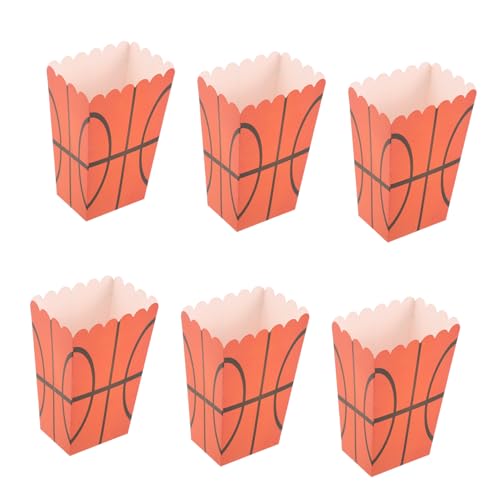 MOLUCKFU 6 Stück Basketball Popcorn Boxen Papier Snackbehälter Für Party Filmabend MOLUCKFU 6 Stück Basketball Popcorn Boxen Papier Snackbehälter Für Party Filmabend von MOLUCKFU