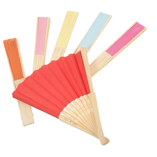 MOLUCKFU 6 Stück Faltbare Diy Papierfächer Blanko Handfächer zum Malen für Kinderzimmer Kreative Dekoration für Partys Geburtstage und Hochzeiten Bunte Bastelmaterialien aus Papier und MOLUCKFU 6 Stück Faltbare Diy Papierfächer Blanko Handfächer zum Malen für Kinderzimmer Kreative Dekoration für Partys Geburtstage und Hochzeiten Bunte Bastelmaterialien aus Papier und von MOLUCKFU