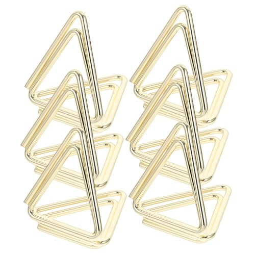MOLUCKFU 6 Stück Dreieckige Tischnummernhalter Platzkartenhalter Für Hochzeiten Memo-notizhalter Metall Fotohalter-clips von MOLUCKFU