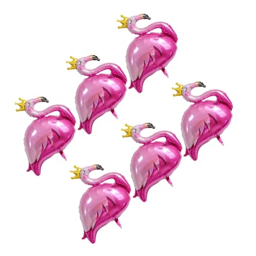 MOLUCKFU 6 Stück Teiliges Flamingo Luftballon aus Aluminiumfolie Kreative Hawaiianische Party Dekoration Langlebige Folienballons für Geburtstag Fotohintergrund und Feierlichkeiten MOLUCKFU 6 Stück Teiliges Flamingo Luftballon aus Aluminiumfolie Kreative Hawaiianische Party Dekoration Langlebige Folienballons für Geburtstag Fotohintergrund und Feierlichkeiten von MOLUCKFU