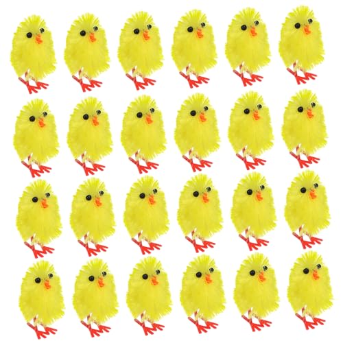 MOLUCKFU 60 Stück Mini Ostern Küken Flauschige Cartoon Hühner Dekoration für Desktop Party Festtagsfeiern MOLUCKFU 60 Stück Mini Ostern Küken Flauschige Cartoon Hühner Dekoration für Desktop Party Festtagsfeiern von MOLUCKFU