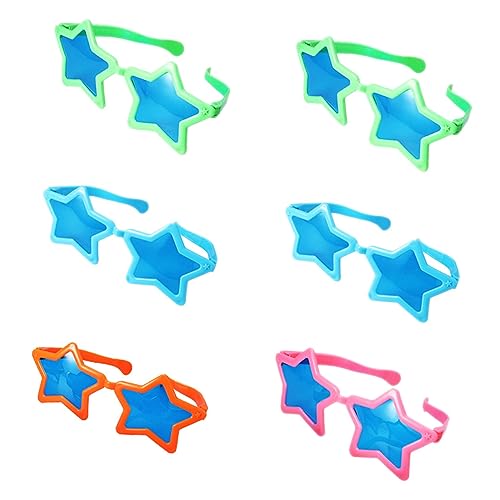 MOLUCKFU 6St Gläser alberne für Erwachsene Partygeschenke lustige Sonnenbrillen für Frauen Kindersonnenbrille glühen halllowen heeloween Kinderdeko hallowe Kinderbrille Plastik von MOLUCKFU
