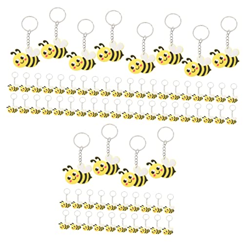 MOLUCKFU 72 Stück Bienen Schlüsselanhänger, Taschenanhänger, Cartoon Biene, Metall Schlüsselanhänger, Autoschlüsselanhänger, Metall Bienen Schlüsselring, Hängender Schlüsselanhänger, MOLUCKFU 72 Stück Bienen Schlüsselanhänger, Taschenanhänger, Cartoon Biene, Metall Schlüsselanhänger, Autoschlüsselanhänger, Metall Bienen Schlüsselring, Hängender Schlüsselanhänger, von MOLUCKFU