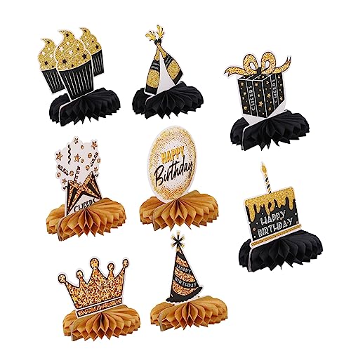 MOLUCKFU 8st Wabenkugel Aus Schwarzgold Waben-Topper Honig Geburtstags-waben-mittelstücke Girlande Bienenwabe Geburtstags-mittelstücke Papier MOLUCKFU 8st Wabenkugel Aus Schwarzgold Waben-Topper Honig Geburtstags-waben-mittelstücke Girlande Bienenwabe Geburtstags-mittelstücke Papier von MOLUCKFU