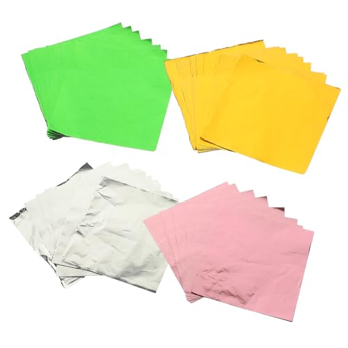 MOLUCKFU Aluminiumfolie Süßigkeiten Verpackungspapier Dekorative Schokoladenverpackungen 4 Farben Süßigkeiten Geschenkpapier Set MOLUCKFU Aluminiumfolie Süßigkeiten Verpackungspapier Dekorative Schokoladenverpackungen 4 Farben Süßigkeiten Geschenkpapier Set von MOLUCKFU