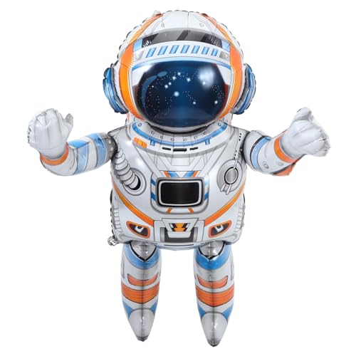 MOLUCKFU Astronautenballon Astronauten Partyballons Geburtstagsballon Geburtstagsparty Dekorationen Geburtstagsbedarf Szene Dekoration Ballon Requisite Astronaut Aufblasbare Ballons von MOLUCKFU