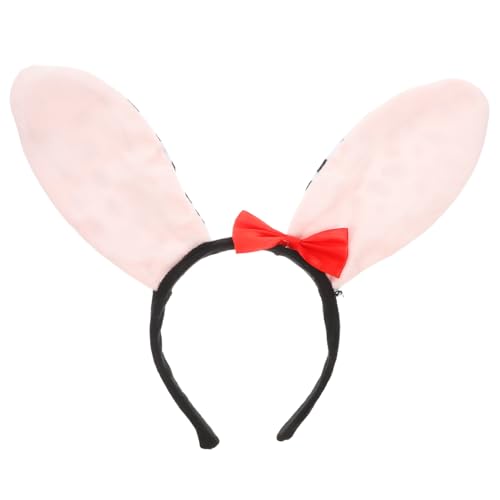 MOLUCKFU Dalmatiner Hundeohren Stirnband mit Flexiblen Drahtohren Weiches Plüsch Haarreif für Kostüm party Karneval Cosplay und Alltag Verstellbares Animal Accessoire für Erwachsene von MOLUCKFU