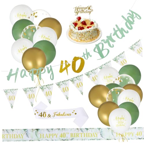 MOLUCKFU Elegantes „happy Birthday“-banner Zum 40. Geburtstag Party-schild Stilvolle Türdekoration für Frauen und Männer MOLUCKFU Elegantes „happy Birthday“-banner Zum 40. Geburtstag Party-schild Stilvolle Türdekoration für Frauen und Männer von MOLUCKFU