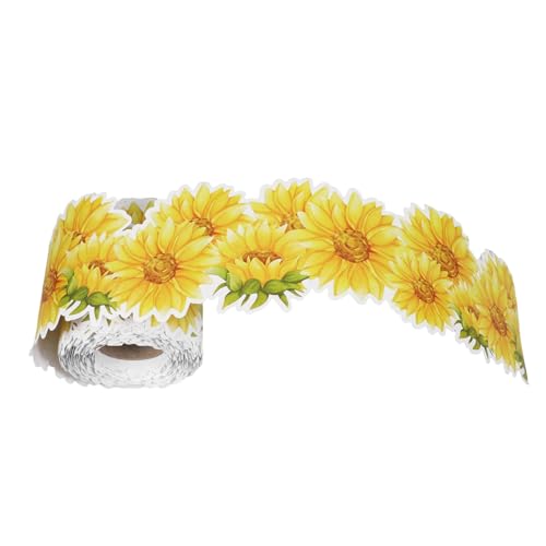 MOLUCKFU Grenzpapier Strand-Klassenzimmer- Grenze Blumenausschnitte Klassenzimmerdekor zum Thema Dschungel Schwarzes Brett für Blumen Blumen-Pinnwand Boho Pinnwandränder tropisch Gelb MOLUCKFU Grenzpapier Strand-Klassenzimmer- Grenze Blumenausschnitte Klassenzimmerdekor zum Thema Dschungel Schwarzes Brett für Blumen Blumen-Pinnwand Boho Pinnwandränder tropisch Gelb von MOLUCKFU