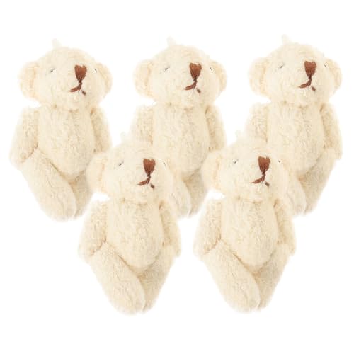 MOLUCKFU Handicrafts Bär Ornament 5pcs Mini Bär Puppe Für Kleidung Dekoration Spielzeug Für Jungen Und Mädchen von MOLUCKFU