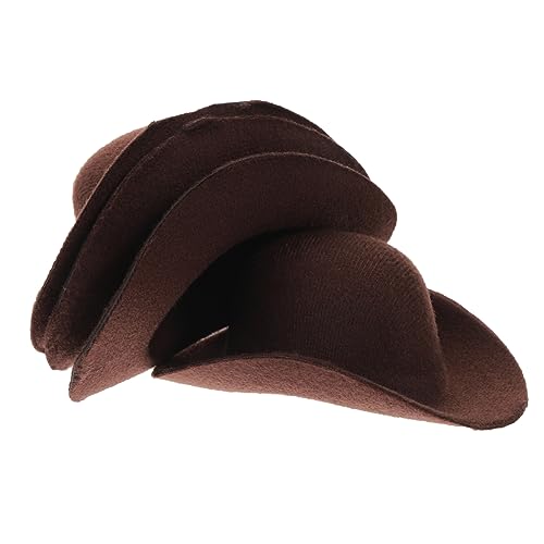MOLUCKFU Mini-cowboyhut-Accessoire 6 Stück Kleine Hüte Zum Basteln Puppenhüte Für Partys Mini-hüte Aus Stoff Flaschendekoration von MOLUCKFU