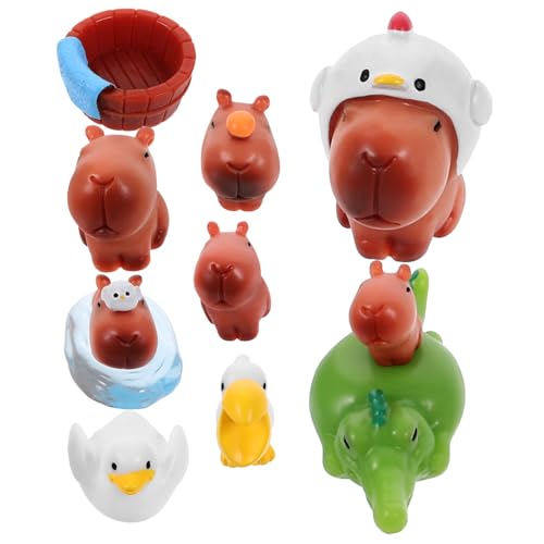 MOLUCKFU Miniatur-tierfiguren Aus Kunstharz 10 Stück Winzige Tierfigur Miniatur-Capybara-Figur Für Puppenhäuser Und Kuchendekoration MOLUCKFU Miniatur-tierfiguren Aus Kunstharz 10 Stück Winzige Tierfigur Miniatur-Capybara-Figur Für Puppenhäuser Und Kuchendekoration von MOLUCKFU