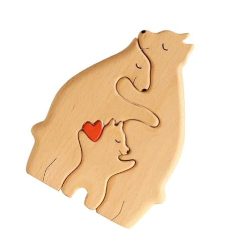 MOLUCKFU Puzzle Und Kind Bär Malerei Handwerk Desktop Bär Holzpuzzle Holzbär Holzbär Puzzle Holzbär Figur Bär Dekoration Desktop Niedliche Bär Skulptur MOLUCKFU Puzzle Und Kind Bär Malerei Handwerk Desktop Bär Holzpuzzle Holzbär Holzbär Puzzle Holzbär Figur Bär Dekoration Desktop Niedliche Bär Skulptur von MOLUCKFU