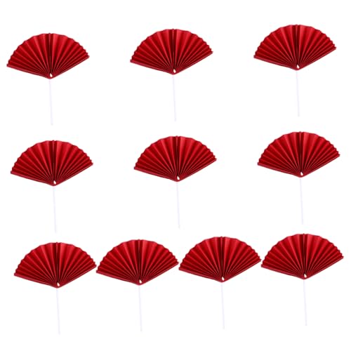 MOLUCKFU Teiliges Rote Fächer Cake Toppers Dekorative Cake Picks für Geburtstagsfeiern Kreative Tortendeko mit Hochwertigem Papiermaterial für Fotos und Festliche Anlässe MOLUCKFU Teiliges Rote Fächer Cake Toppers Dekorative Cake Picks für Geburtstagsfeiern Kreative Tortendeko mit Hochwertigem Papiermaterial für Fotos und Festliche Anlässe von MOLUCKFU