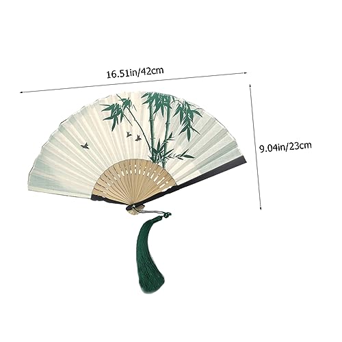 MOLUCKFU Vintage Faltbarer Handfächer aus Quaste Leichter Chinesischer Fächer für Damen und Herren Traditionell Dekorativer Tanz und Party Fächer Platzsparend und Tragbar MOLUCKFU Vintage Faltbarer Handfächer aus Quaste Leichter Chinesischer Fächer für Damen und Herren Traditionell Dekorativer Tanz und Party Fächer Platzsparend und Tragbar von MOLUCKFU