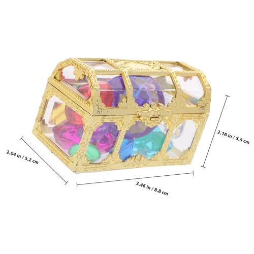 MOLUCKFU Wasserspielzeug Pool Tauchdiamanten mit Bunten Kunststoff Edelsteinen und Schatzkisten für Piraten Schatzsuche Künstliche Edelsteine für Unterwasser Spaß MOLUCKFU Wasserspielzeug Pool Tauchdiamanten mit Bunten Kunststoff Edelsteinen und Schatzkisten für Piraten Schatzsuche Künstliche Edelsteine für Unterwasser Spaß von MOLUCKFU