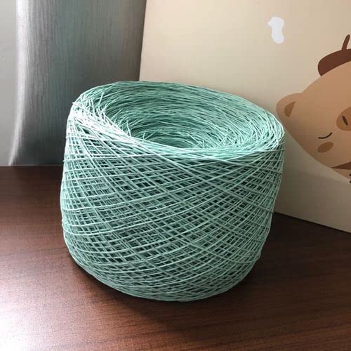 250 g dünnes Raffia-Garn, Papier, Gras, Baumwolle zum Stricken und Häkeln, handgefertigt, Diy, Strohhut, Tasche, Hausschuhe, Webart, runder Faden, Sommer von MOLUO