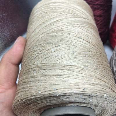 500 g Sommer-Seiden-Pailletten-Garn, spezielle mercerisierte Linie, DIY, 2 mm, Pailletten, Handstrickgarn, Faden, Puppenpullover, Stricklinie von MOLUO