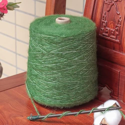 500 g superweiches Handstrick-Woll-Anti-Pilling-Mohair-Garn für lange Plüsch-Flaum-Häkel-Pullover-Schal-Strickjacken 500 g superweiches Handstrick-Woll-Anti-Pilling-Mohair-Garn für lange Plüsch-Flaum-Häkel-Pullover-Schal-Strickjacken von MOLUO