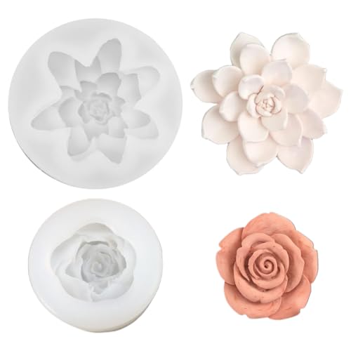MOLZINY 2 Stück Kerzen Silikonformen Kerzen Formen Silikon Rosen Silikonformen Gießformen Kerzen Kerzenformen zum Gießen Blumen 3D Silikonform Kerzen Blumen Kerzengießformen für DIY Handgefertigten MOLZINY 2 Stück Kerzen Silikonformen Kerzen Formen Silikon Rosen Silikonformen Gießformen Kerzen Kerzenformen zum Gießen Blumen 3D Silikonform Kerzen Blumen Kerzengießformen für DIY Handgefertigten von MOLZINY