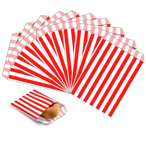 MOMAHUA 100 Stück Rot Mini Naschitüten Candy Bar Papiertüten, Klein Kraft Butterbrottüten Bunt, 13x18cm Geschenktüten Tüten Candybar Brotpapiertüten für Halloween, Weihnachten, Hochzeiten MOMAHUA 100 Stück Rot Mini Naschitüten Candy Bar Papiertüten, Klein Kraft Butterbrottüten Bunt, 13x18cm Geschenktüten Tüten Candybar Brotpapiertüten für Halloween, Weihnachten, Hochzeiten von MOMAHUA
