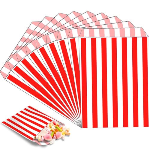 MOMAHUA 100 Stück Rot Mini Papiertüten Candy Bar Naschitüten, Klein Kraft Butterbrottüten Bunt, 13x18cm Geschenktüten Tüten Candybar Brotpapiertüten für Halloween, Weihnachten, Hochzeiten MOMAHUA 100 Stück Rot Mini Papiertüten Candy Bar Naschitüten, Klein Kraft Butterbrottüten Bunt, 13x18cm Geschenktüten Tüten Candybar Brotpapiertüten für Halloween, Weihnachten, Hochzeiten von MOMAHUA