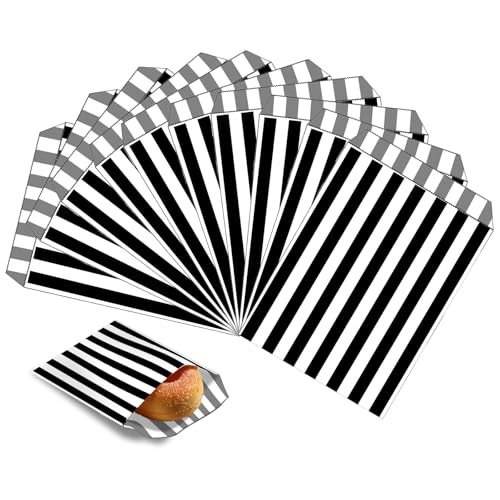 MOMAHUA 100 Stück Schwarz Mini Naschitüten Candy Bar Papiertüten, Klein Kraft Butterbrottüten Bunt, 13x18cm Geschenktüten Tüten Candybar Brotpapiertüten für Halloween, Weihnachten, Hochzeiten MOMAHUA 100 Stück Schwarz Mini Naschitüten Candy Bar Papiertüten, Klein Kraft Butterbrottüten Bunt, 13x18cm Geschenktüten Tüten Candybar Brotpapiertüten für Halloween, Weihnachten, Hochzeiten von MOMAHUA