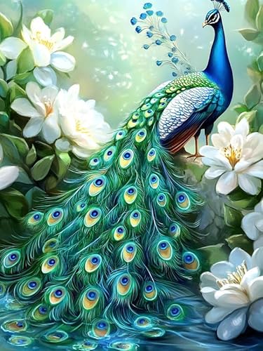 MOMAKA 5D Diamond Painting Kits Grüner Pfau,für Erwachsene, DIY Diamant Malerei Full Drill Set Blumentier , Runde Diamant Arts Craft Cross Stickerei Malerei Kits für die Home Wanddekoration 30x40cm-86 MOMAKA 5D Diamond Painting Kits Grüner Pfau,für Erwachsene, DIY Diamant Malerei Full Drill Set Blumentier , Runde Diamant Arts Craft Cross Stickerei Malerei Kits für die Home Wanddekoration 30x40cm-86 von MOMAKA