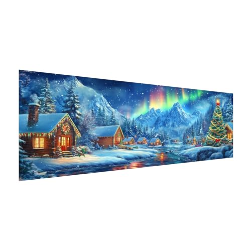 MOMAKA Groß 5D Diamond Painting Kits Weihnachten, DIY Diamant Malerei Full Drill Set Lglu, Runde Diamant Arts Craft Cross Stickerei Malerei Kits für die Home Wanddekoration 30x80 cm MOMAKA Groß 5D Diamond Painting Kits Weihnachten, DIY Diamant Malerei Full Drill Set Lglu, Runde Diamant Arts Craft Cross Stickerei Malerei Kits für die Home Wanddekoration 30x80 cm von MOMAKA