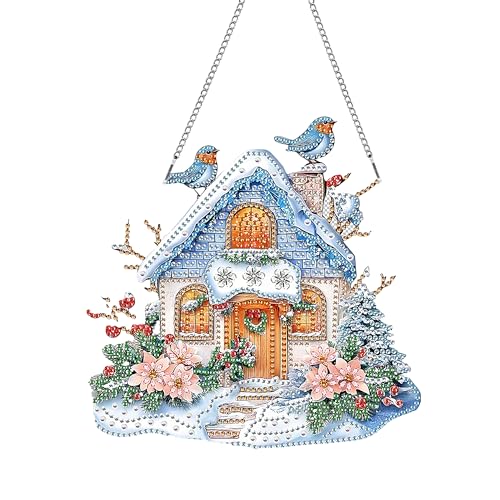 MOMAKA Iglu Diamond Painting Fensterbilder, Diamond Painting Anhänger, Diamond PaintingBlume, Diamant Painting mit Kette, Wandbehang Kits für Fenster Wand Eingang Garten Decor 20x20cm MOMAKA Iglu Diamond Painting Fensterbilder, Diamond Painting Anhänger, Diamond PaintingBlume, Diamant Painting mit Kette, Wandbehang Kits für Fenster Wand Eingang Garten Decor 20x20cm von MOMAKA