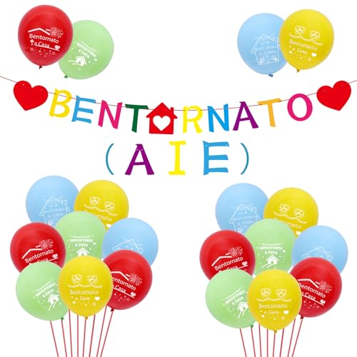 MONCAP Willkommen zu Hause Dekoratives Set Girlande Willkommen zu Hause Banner Luftballons Willkommen zu Hause Welcome Home Banner Willkommen Dekoration -für Papa Mama Party MONCAP Willkommen zu Hause Dekoratives Set Girlande Willkommen zu Hause Banner Luftballons Willkommen zu Hause Welcome Home Banner Willkommen Dekoration -für Papa Mama Party von MONCAP