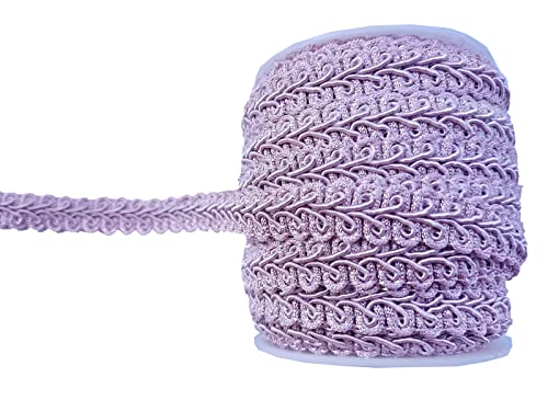 1,27 cm Gimpen-Zopfborte, 12,7 m, für Polstermöbel, Kostüme, Basteln, Lavendelviolett 1028 von MONIDOOR