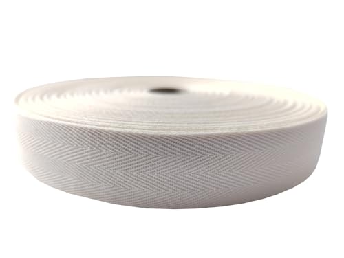 282004 Baumwoll-Twill-Klebeband, 1,9 cm, Fischgrätenband zum Nähen, Basteln, Beige, 1,9 cm von MONIDOOR