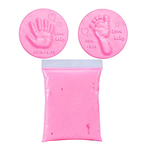 MONLEYTA Lufttrocknender weicher Ton 20g/Beutel Baby Ornament Andenken Handabdruck Fußabdruck Aufdruck Pink von MONLEYTA