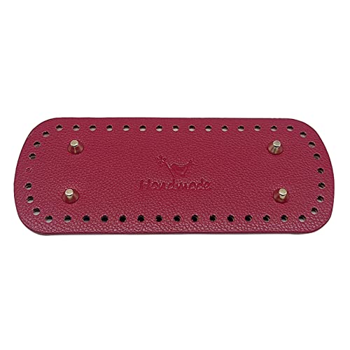 MONOJLY Handgefertigte Taschenhose mit 44 Löchern, Leder, oval, rund, Taschenboden, DIY, Häkeltasche, Zubehör für Stricktaschen, Eimer-Taschen MONOJLY Handgefertigte Taschenhose mit 44 Löchern, Leder, oval, rund, Taschenboden, DIY, Häkeltasche, Zubehör für Stricktaschen, Eimer-Taschen von MONOJLY