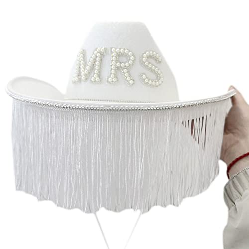 MONOJLY Mrs Hat Cowboyhut Cowgirlhut Junggesellinnenabschied Hut Brautparty Hut Braut Cowboyhut Bride To Be Hut von MONOJLY