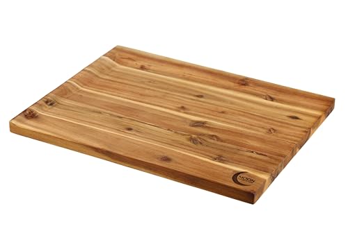 Schneidebrett - Big Venus, mit abfallender Schneidefläche für optimalen Saftauffang, aus Akazienholz, höhenverstellbarer Fuß, perfekt zum Schneiden, Hacken & Filetieren, 48.0x36.5x3.3cm, MOON HOME Schneidebrett - Big Venus, mit abfallender Schneidefläche für optimalen Saftauffang, aus Akazienholz, höhenverstellbarer Fuß, perfekt zum Schneiden, Hacken & Filetieren, 48.0x36.5x3.3cm, MOON HOME von MOON KITCHEN HOME