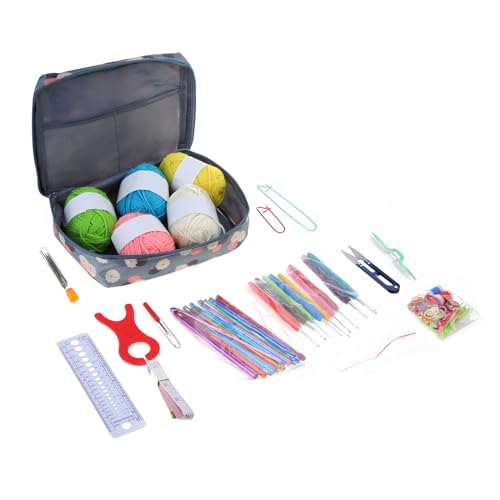 MOONDAME 107-teiliges Häkelnadel-Set, ergonomisches Stricknadelgewebe, Garn-Sets mit Aufbewahrungsbox und Häkelnadel-Zubehör MOONDAME 107-teiliges Häkelnadel-Set, ergonomisches Stricknadelgewebe, Garn-Sets mit Aufbewahrungsbox und Häkelnadel-Zubehör von MOONDAME