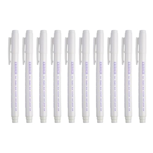 MOONDAME 5/10 Stück leicht abwischbare, wasserlösliche Stoffmarkierstifte für Stiche, löschbar, Markierstift, Marker MOONDAME 5/10 Stück leicht abwischbare, wasserlösliche Stoffmarkierstifte für Stiche, löschbar, Markierstift, Marker von MOONDAME