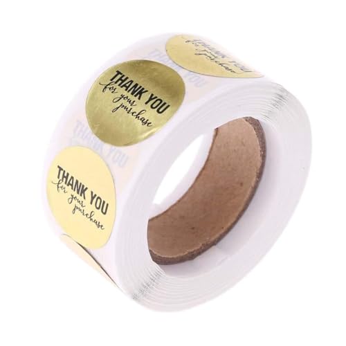 MOONDAME 500 Stück "Thank You For Your Purchase" Aufkleber, rund, goldfarben, Siegel-Etiketten, Aufkleber, Scrapbooking, Paket, Schreibwaren-Aufkleber MOONDAME 500 Stück "Thank You For Your Purchase" Aufkleber, rund, goldfarben, Siegel-Etiketten, Aufkleber, Scrapbooking, Paket, Schreibwaren-Aufkleber von MOONDAME