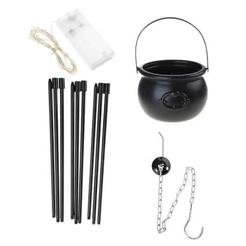 MOONDAME Big Witch Halloween Stativ Halloween Lagerfeuer Hexe Topf Dekoration MOONDAME Big Witch Halloween Stativ Halloween Lagerfeuer Hexe Topf Dekoration von MOONDAME