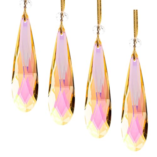 MOONDAME Dekorative Kristallperlenketten, dekorativer Kristallanhänger, Sonnenfänger-Set, Zubehör für helle Raumumgebung MOONDAME Dekorative Kristallperlenketten, dekorativer Kristallanhänger, Sonnenfänger-Set, Zubehör für helle Raumumgebung von MOONDAME