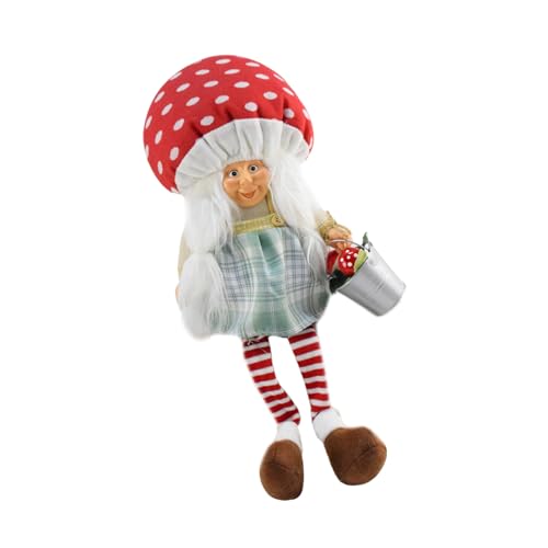 MOONDAME Einzigartige Weihnachtspilzmütze, Zwerge, Figur, bunt, Schreibtisch-Ornament, saisonale Tischdekoration, Weihnachtsaccessoire MOONDAME Einzigartige Weihnachtspilzmütze, Zwerge, Figur, bunt, Schreibtisch-Ornament, saisonale Tischdekoration, Weihnachtsaccessoire von MOONDAME